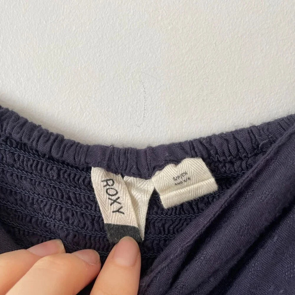 Roxy Feel The Retro Spirit Strappy Jumpsuit Navy Blue Size Small - Picture 8 of 8